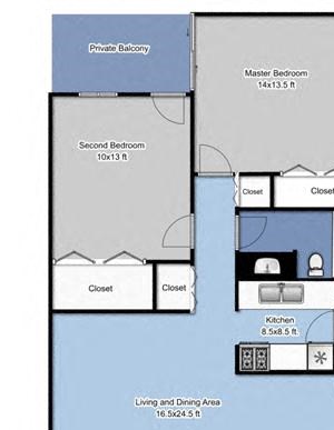 2 Bedroom – Plan G